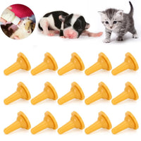 15Pcs Pet Feeding Nipple Mini Cat Silicone Feeding Pacifier for newborn Kittens Puppies Rabbits Small Animals My Store