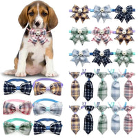 50/100pcs Pet Small Dog Puppy Cat Ties Adjustable Pet Neckties Bowties Dogs Grooming Holiday Pet Accessories for Small Dogs - Trusted Pet Products