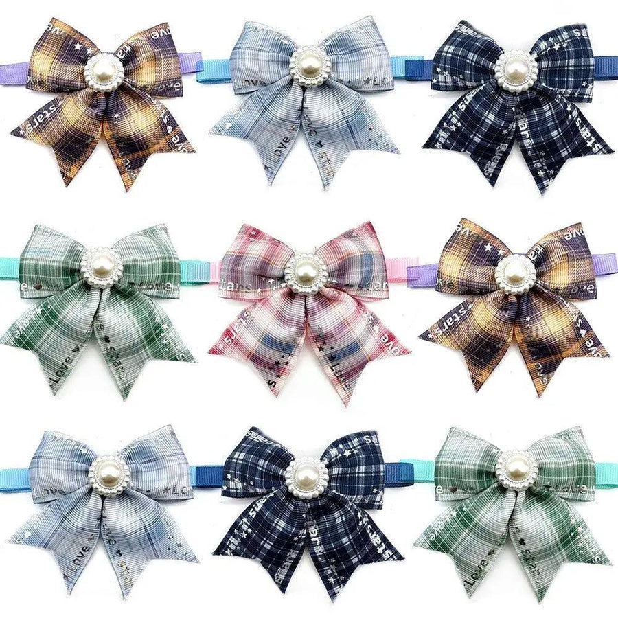 50/100pcs Pet Small Dog Puppy Cat Ties Adjustable Pet Neckties Bowties Dogs Grooming Holiday Pet Accessories for Small Dogs - Trusted Pet Products