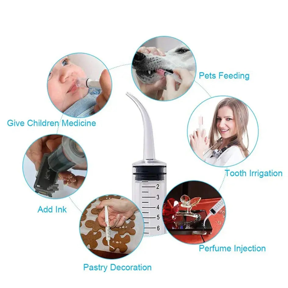 12ml Pet Feeding Syringes with Measurement for Small Dog Cats Puppy Kitten and Other Small Animal Liquid Syringe Feeder Supplies Trusted Pet Products