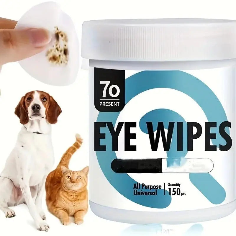 150 pcs. Pre-Moistened Pads for Eyes and Ears Cleaning - Trusted Pet Products