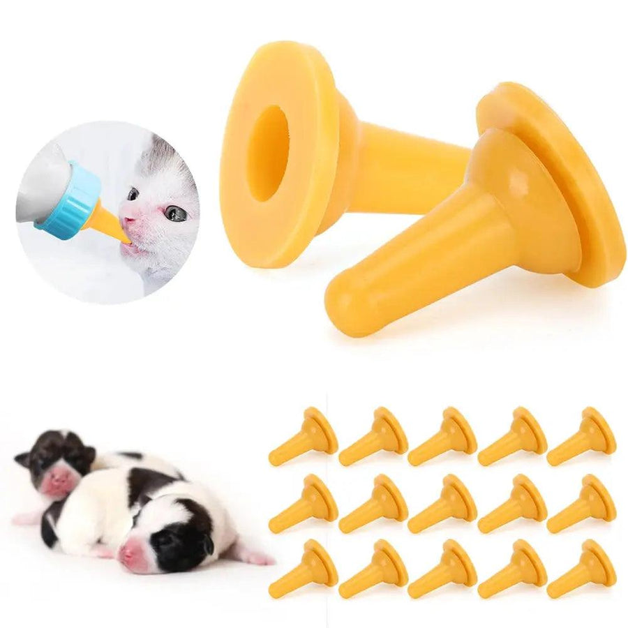 15Pcs Pet Feeding Nipple Mini Cat Silicone Feeding Pacifier for newborn Kittens Puppies Rabbits Small Animals - Trusted Pet Products