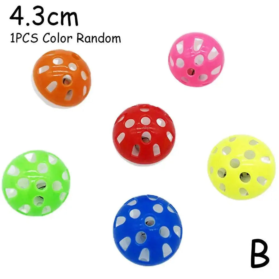 1pc Cat Toy Bell Ball 38mm 43mm Plastic Cat Toy Fun Games Interactive Ball Exercise Cat Animal Funny Toy Pets V6Q6 - Trusted Pet Products