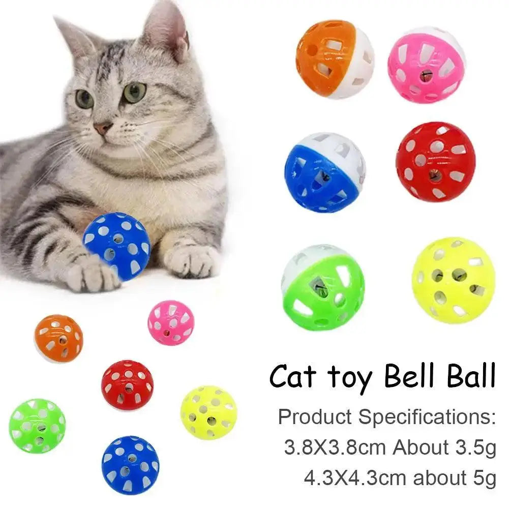 1pc Cat Toy Bell Ball 38mm 43mm Plastic Cat Toy Fun Games Interactive Ball Exercise Cat Animal Funny Toy Pets V6Q6 - Trusted Pet Products