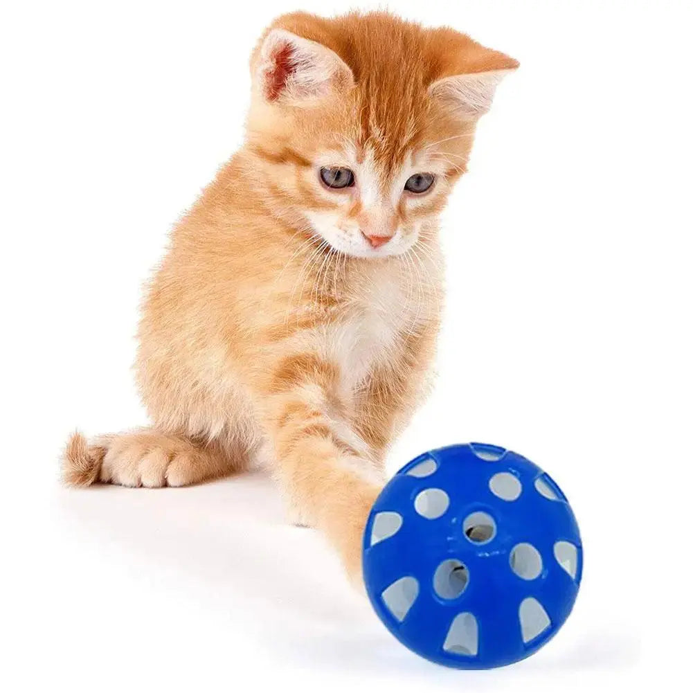 1pc Cat Toy Bell Ball 38mm 43mm Plastic Cat Toy Fun Games Interactive Ball Exercise Cat Animal Funny Toy Pets V6Q6 - Trusted Pet Products