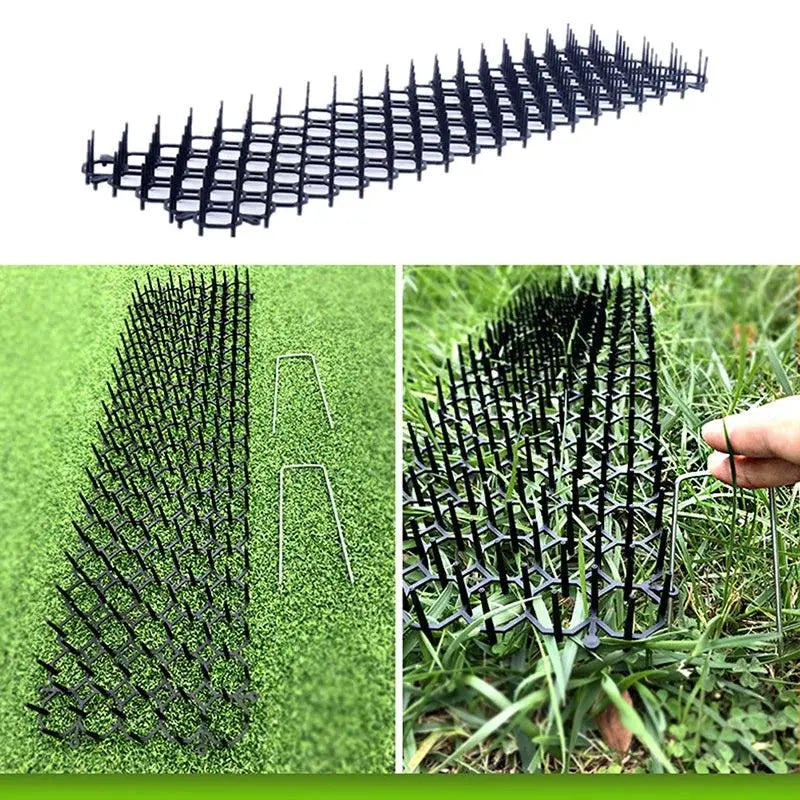 1pc Garden Cat Scat Repellent Mat Prickle Strips Anti Cat Net Spike Deterrent Keep Cat Dog Away Digging Climbing Pets Supplie - Trusted Pet Products