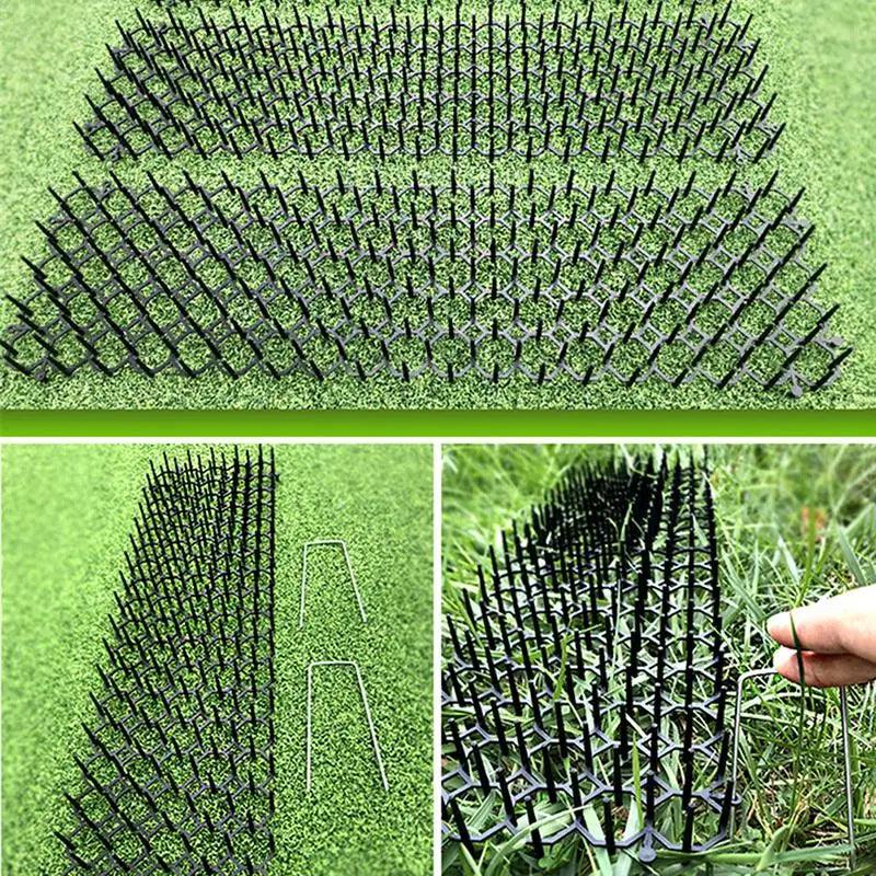 1pc Garden Cat Scat Repellent Mat Prickle Strips Anti Cat Net Spike Deterrent Keep Cat Dog Away Digging Climbing Pets Supplie - Trusted Pet Products