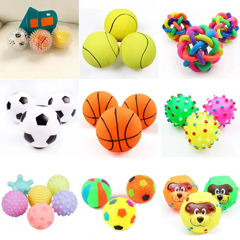 1pc Squeaky Pet Dog Ball Toys for Small Dogs 6cm My Store