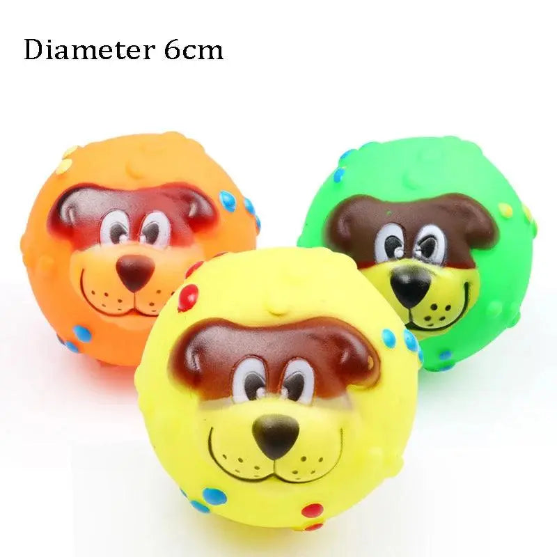 1pc Squeaky Pet Dog Ball Toys for Small Dogs 6cm - Trusted Pet Products