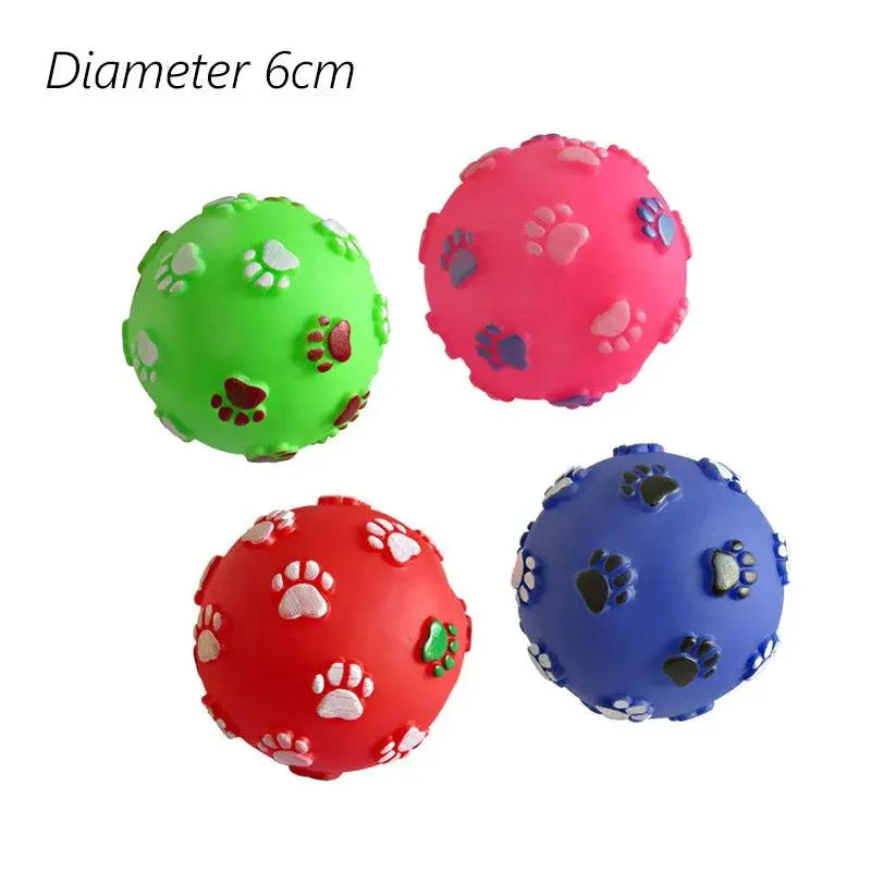 1pc Squeaky Pet Dog Ball Toys for Small Dogs 6cm - Trusted Pet Products