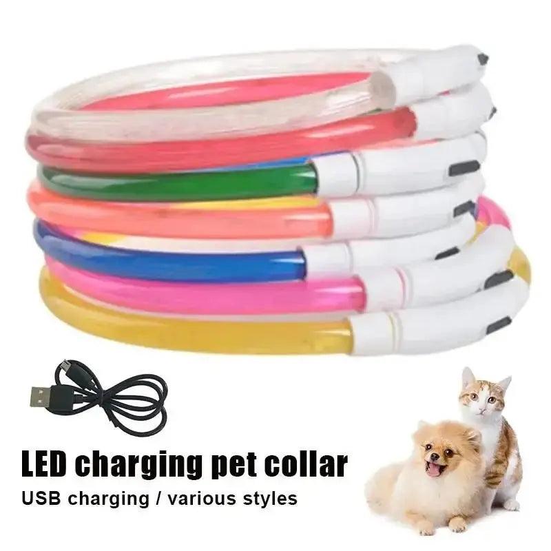 3 Modes Dog Luminous Charge Collar Led Usb Cat Dogs Collars Detachable Night Led Glow Dog Loss Prevention Collar Pet Accessories - Trusted Pet Products