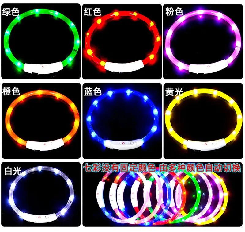 3 Modes Dog Luminous Charge Collar Led Usb Cat Dogs Collars Detachable Night Led Glow Dog Loss Prevention Collar Pet Accessories - Trusted Pet Products