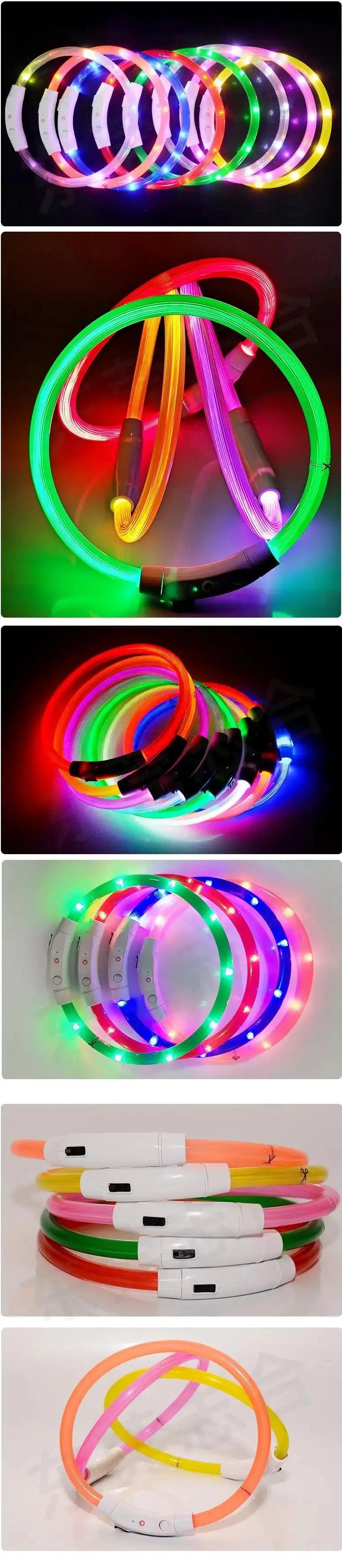 3 Modes Dog Luminous Charge Collar Led Usb Cat Dogs Collars Detachable Night Led Glow Dog Loss Prevention Collar Pet Accessories - Trusted Pet Products