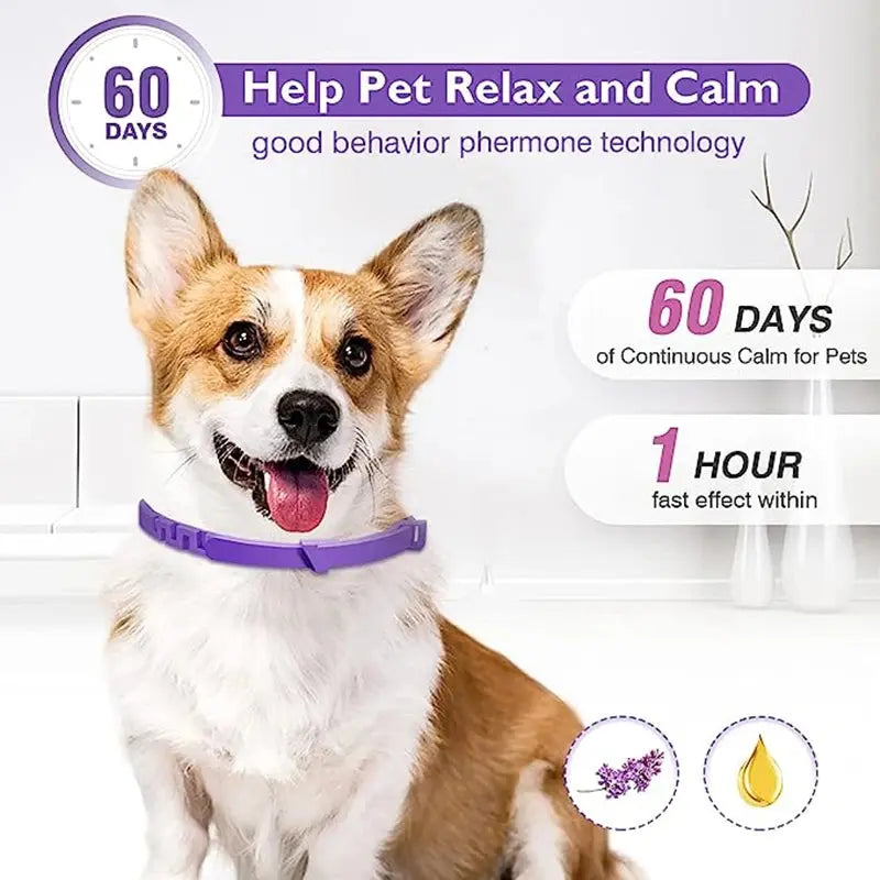 3/4 Pc Dogs Calming Pheromone Collars Anxiety Relief Trusted Pet Products