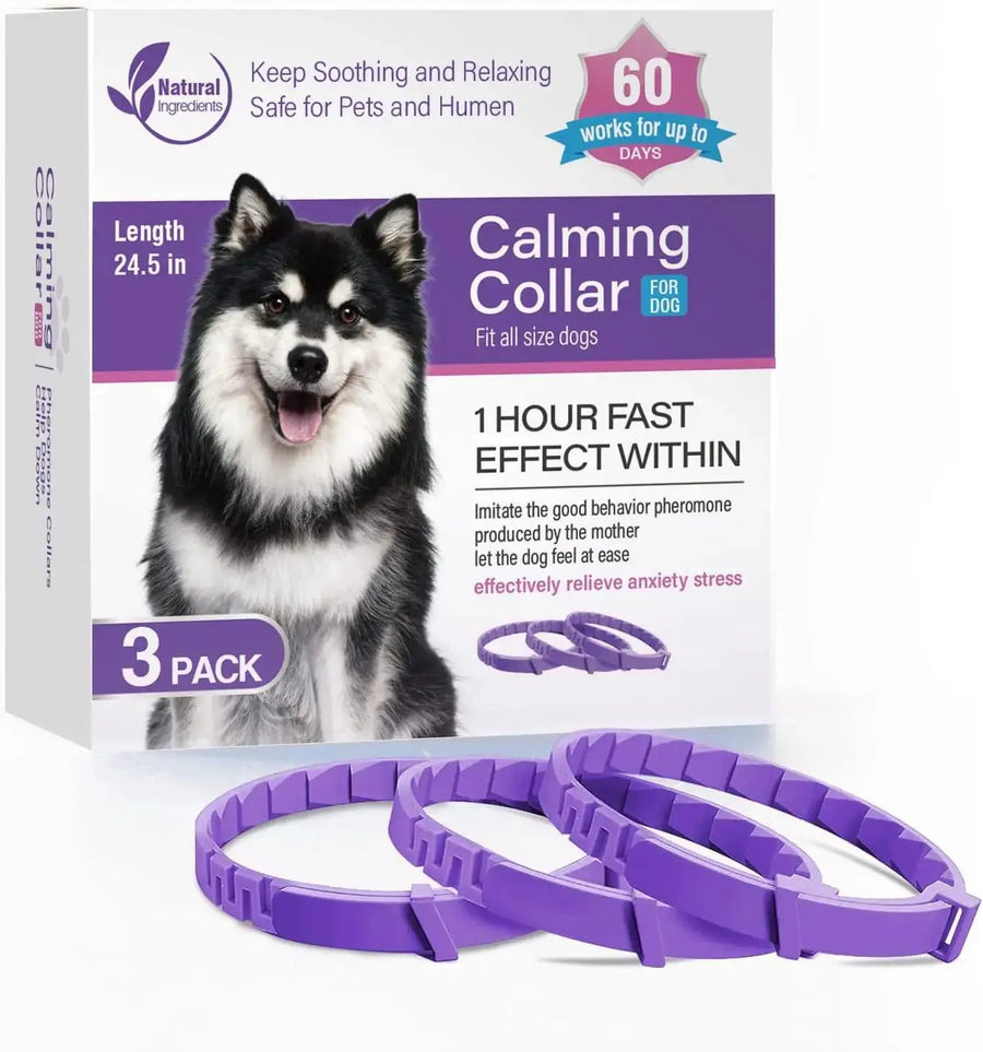 3/4 Pc Dogs Calming Pheromone Collars Anxiety Relief - Trusted Pet Products