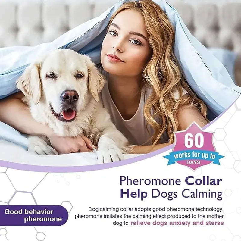 3/4 Pc Dogs Calming Pheromone Collars Anxiety Relief Trusted Pet Products