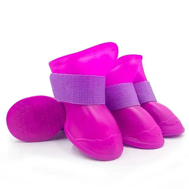 4Pcs Waterproof Anti-slip Rubber Boots For Dogs - Trusted Pet Products