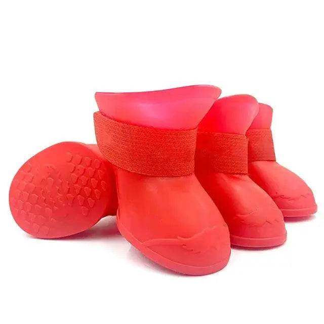 4Pcs Waterproof Anti-slip Rubber Boots For Dogs - Trusted Pet Products