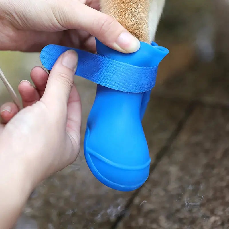 4Pcs Waterproof Anti-slip Rubber Boots For Dogs Trusted Pet Products