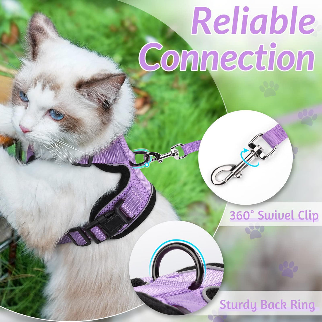 Escape Proof Cat Harness with Leash - Rabbitgoo - Trusted Pet Products