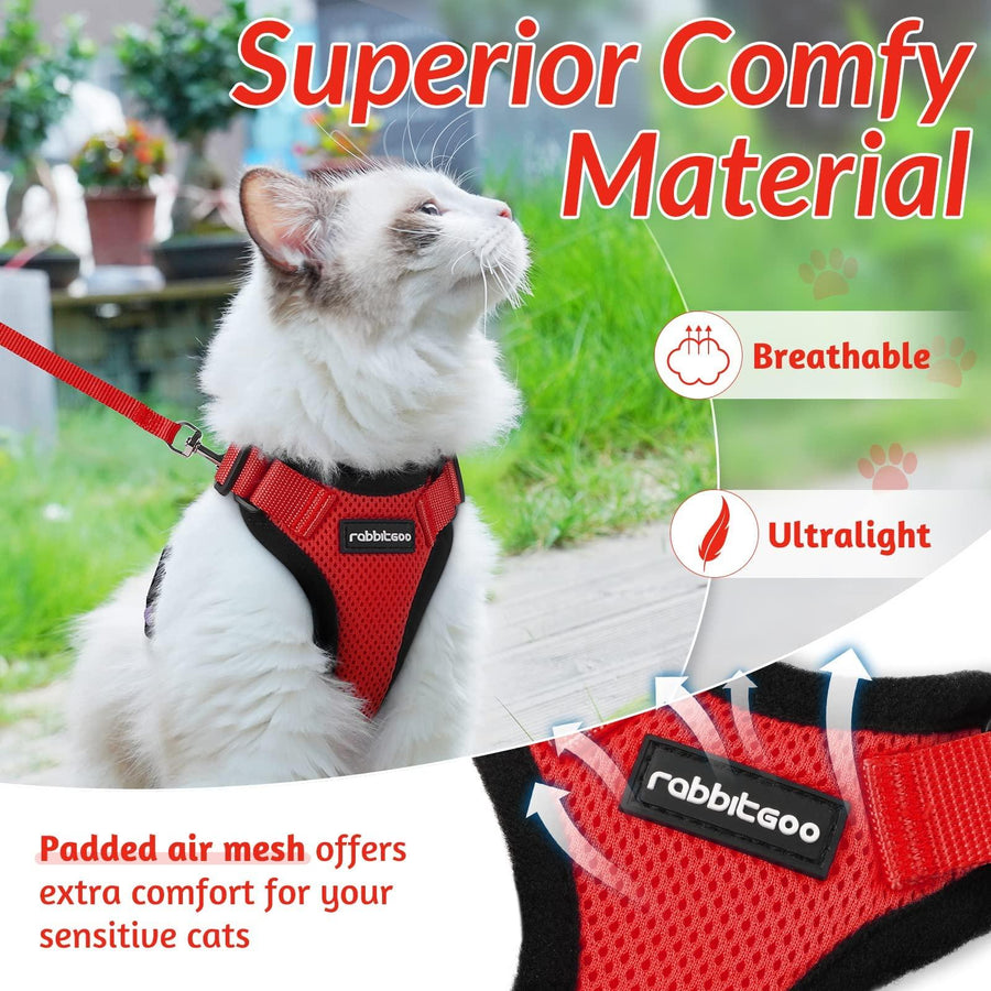 Escape Proof Cat Harness with Leash - Rabbitgoo - Trusted Pet Products