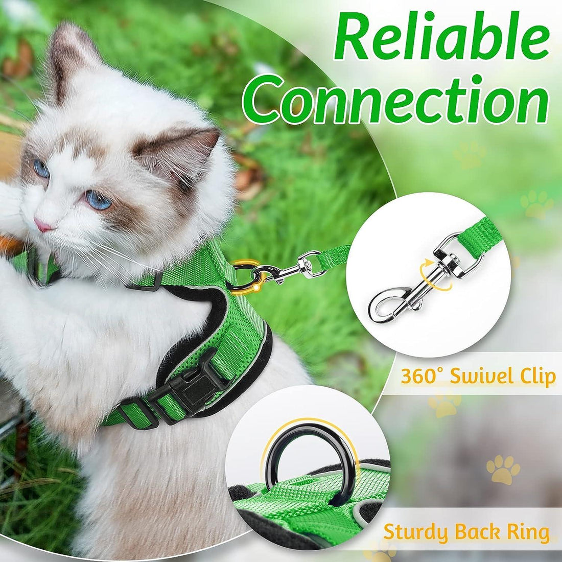 Escape Proof Cat Harness with Leash - Rabbitgoo - Trusted Pet Products