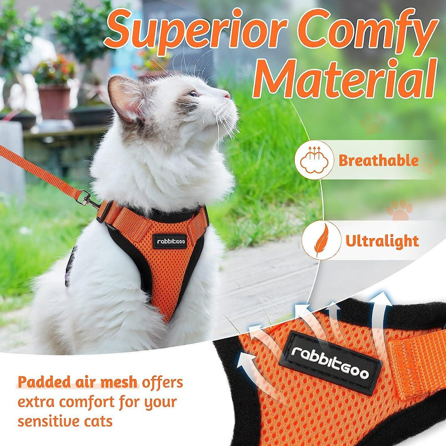 Escape Proof Cat Harness with Leash - Rabbitgoo - Trusted Pet Products