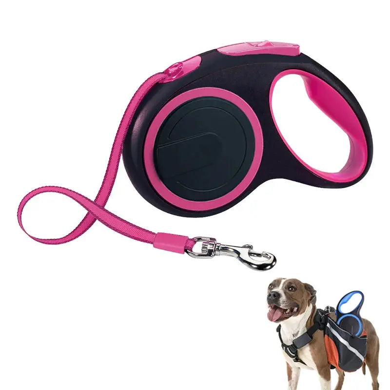 3/5/8M Durable Nylon Retractable Automatic Extending Dog Leash Trusted Pet Products