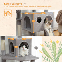 Domestic Delivery Multi-Level Cat Tree Tower Climb Furniture Scratching Post for Indoor House Pet Supplies Kitten Toy Cozy Condo - Trusted Pet Products