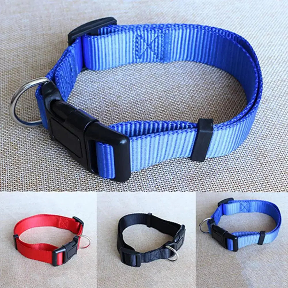 Adjustable Dog Puppy Cat Pet Safety Nylon Necklace Fashion Buckle Neck Collar Harnesses Leads Dog Supplies - Trusted Pet Products