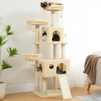 Domestic Delivery Multi-Level Cat Tree Tower Climb Furniture Scratching Post for Indoor House Pet Supplies Kitten Toy Cozy Condo - Trusted Pet Products