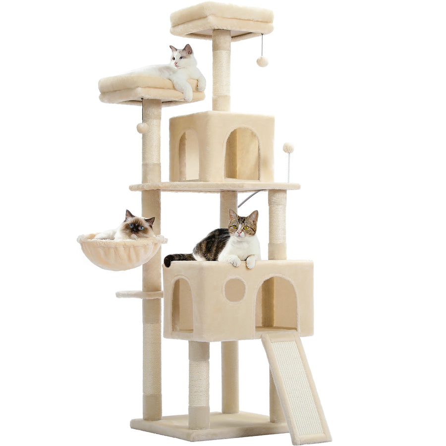 Domestic Delivery Multi-Level Cat Tree Tower Climb Furniture Scratching Post for Indoor House Pet Supplies Kitten Toy Cozy Condo - Trusted Pet Products