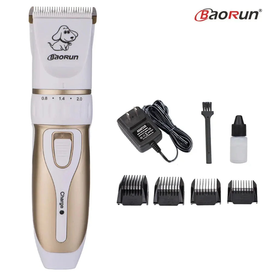 BaoRun P2 P3 Professional Pet Cat Dog Hair Trimmer Rechargeable Animal Grooming Clipper Shaver Dog Hair Cutting Machine Comb Kit - Trusted Pet Products