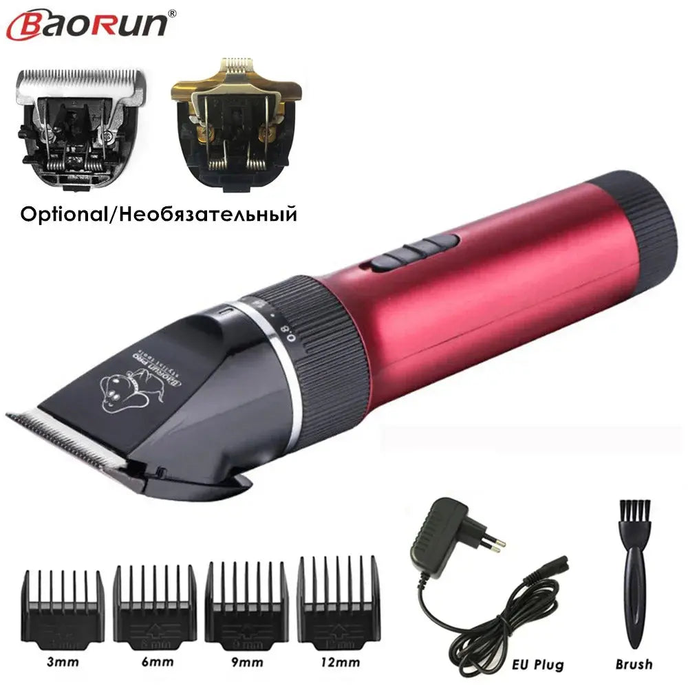 BaoRun P6 Professional Dog Hair Trimmer Rechargeable Pet Cat Grooming Clipper Shaver Low-noise Electric Cutters Haircut Machine - Trusted Pet Products