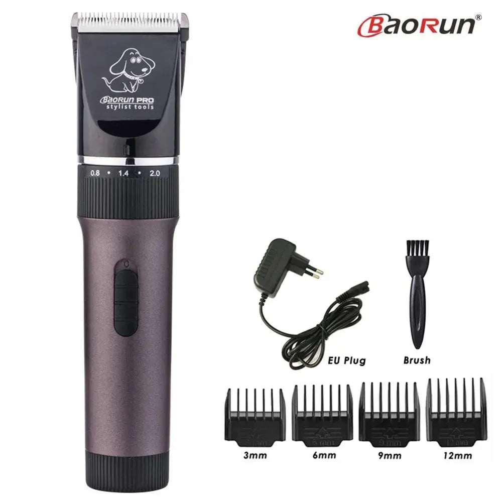 BaoRun P6 Professional Dog Hair Trimmer Rechargeable Pet Cat Grooming Clipper Shaver Low-noise Electric Cutters Haircut Machine - Trusted Pet Products