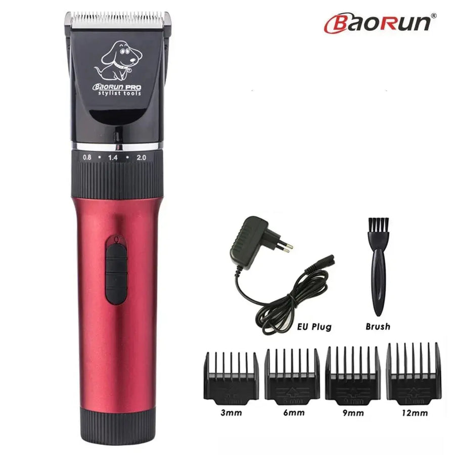 BaoRun P6 Professional Dog Hair Trimmer Rechargeable Pet Cat Grooming Clipper Shaver Low-noise Electric Cutters Haircut Machine - Trusted Pet Products