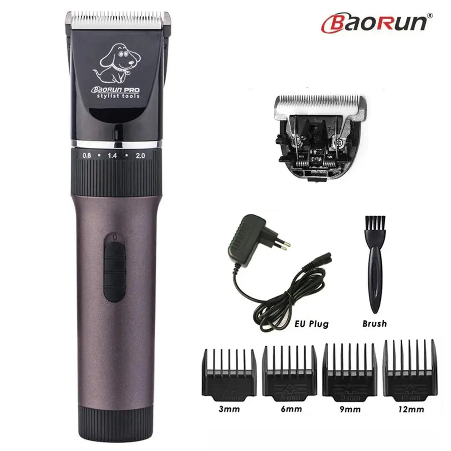 BaoRun P6 Professional Dog Hair Trimmer Rechargeable Pet Cat Grooming Clipper Shaver Low-noise Electric Cutters Haircut Machine - Trusted Pet Products