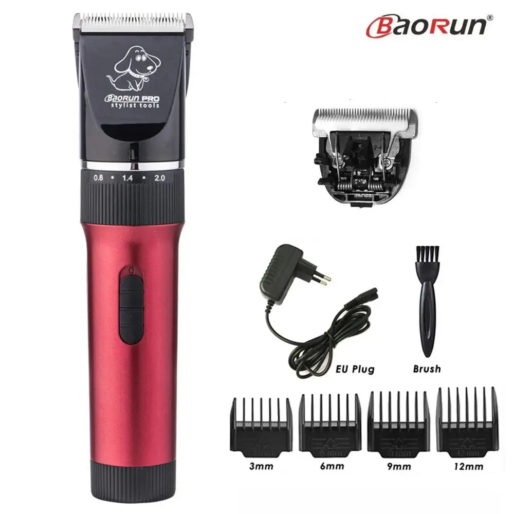 BaoRun P6 Professional Dog Hair Trimmer Rechargeable Pet Cat Grooming Clipper Shaver Low-noise Electric Cutters Haircut Machine - Trusted Pet Products