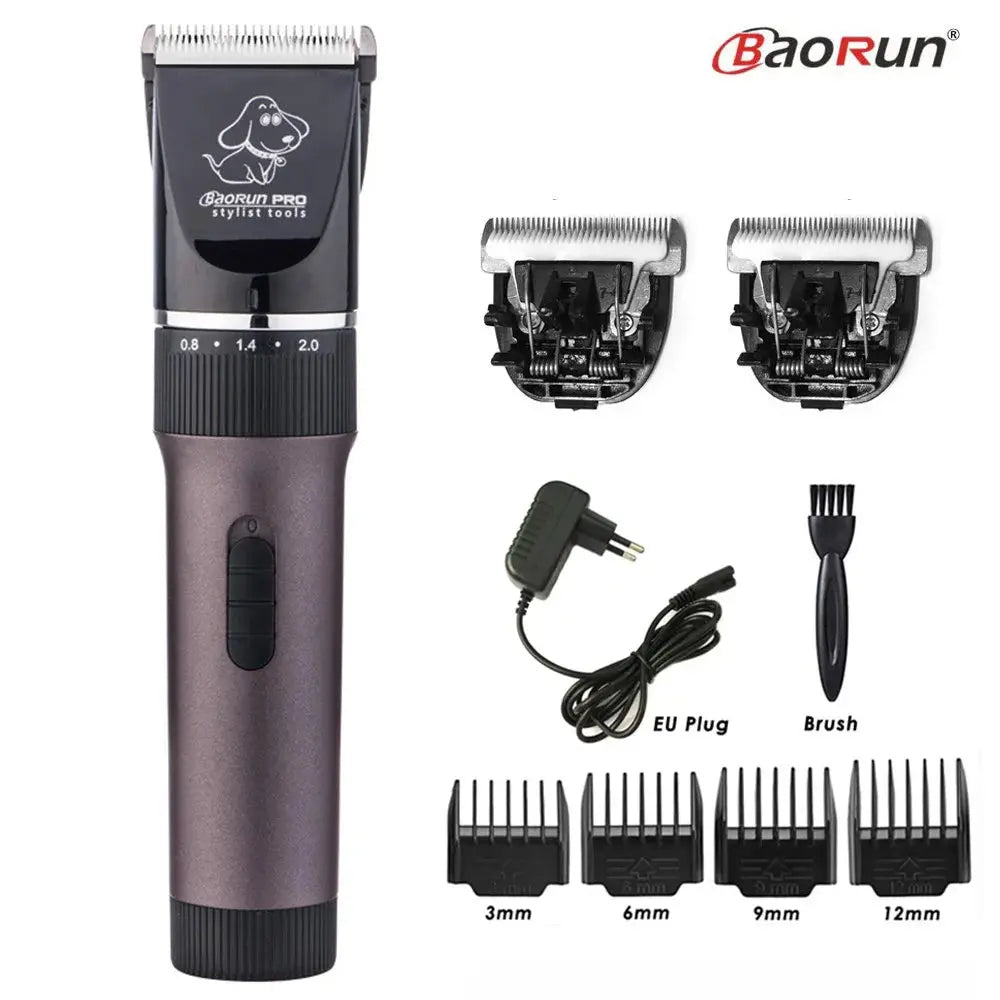 BaoRun P6 Professional Dog Hair Trimmer Rechargeable Pet Cat Grooming Clipper Shaver Low-noise Electric Cutters Haircut Machine - Trusted Pet Products