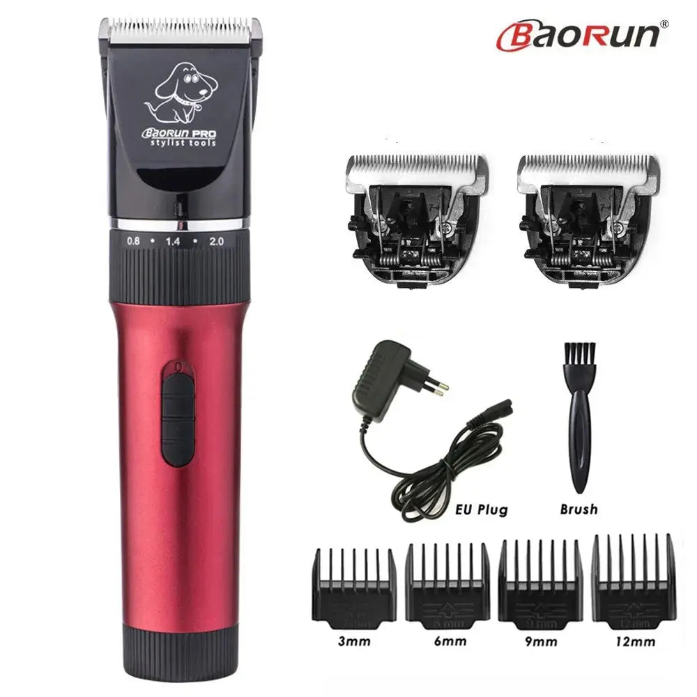 BaoRun P6 Professional Dog Hair Trimmer Rechargeable Pet Cat Grooming Clipper Shaver Low-noise Electric Cutters Haircut Machine - Trusted Pet Products