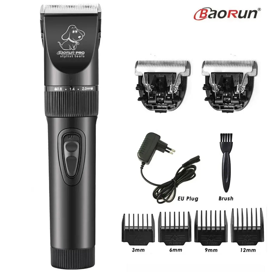 BaoRun P6 Professional Dog Hair Trimmer Rechargeable Pet Cat Grooming Clipper Shaver Low-noise Electric Cutters Haircut Machine - Trusted Pet Products