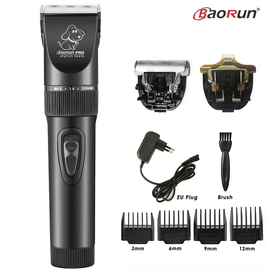 BaoRun P6 Professional Dog Hair Trimmer Rechargeable Pet Cat Grooming Clipper Shaver Low-noise Electric Cutters Haircut Machine - Trusted Pet Products