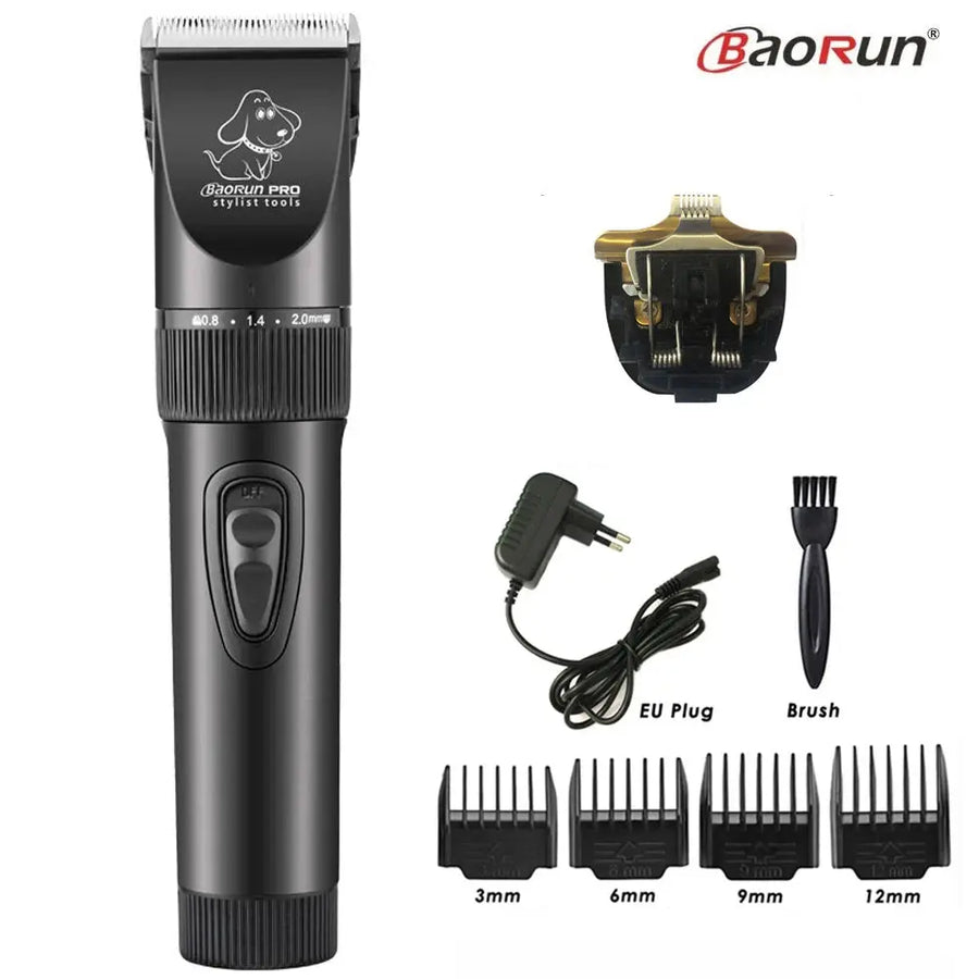 BaoRun P6 Professional Dog Hair Trimmer Rechargeable Pet Cat Grooming Clipper Shaver Low-noise Electric Cutters Haircut Machine - Trusted Pet Products