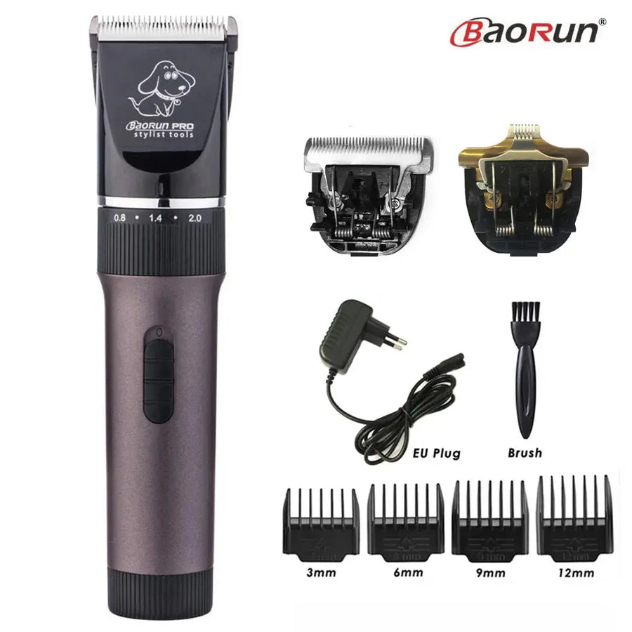 BaoRun P6 Professional Dog Hair Trimmer Rechargeable Pet Cat Grooming Clipper Shaver Low-noise Electric Cutters Haircut Machine - Trusted Pet Products