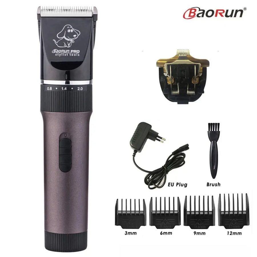 BaoRun P6 Professional Dog Hair Trimmer Rechargeable Pet Cat Grooming Clipper Shaver Low-noise Electric Cutters Haircut Machine - Trusted Pet Products