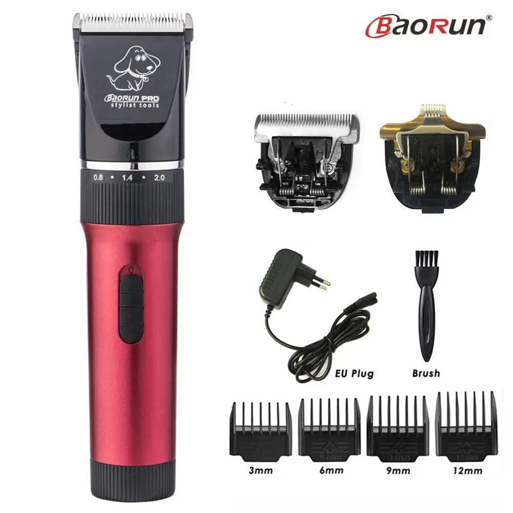 BaoRun P6 Professional Dog Hair Trimmer Rechargeable Pet Cat Grooming Clipper Shaver Low-noise Electric Cutters Haircut Machine - Trusted Pet Products