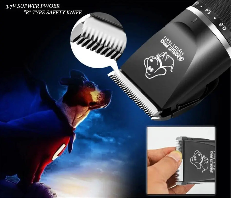 BaoRun P6 Professional Dog Hair Trimmer Rechargeable Pet Cat Grooming Clipper Shaver Low-noise Electric Cutters Haircut Machine - Trusted Pet Products