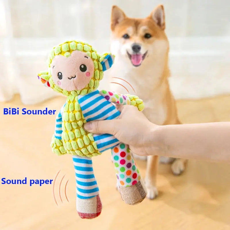 Bite Resistant Interactive Squeaky Pet Plush Toy Trusted Pet Products