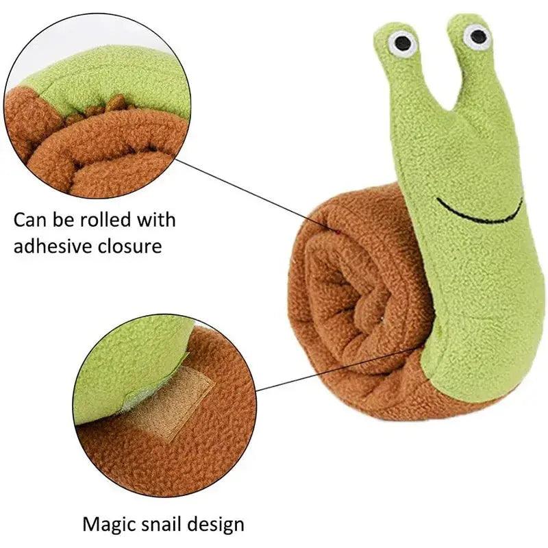 Bite-Resistant Plush Snail Toy - Trusted Pet Products