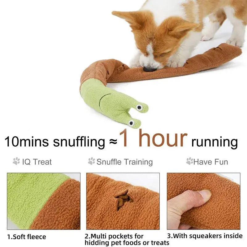 Bite-Resistant Plush Snail Toy - Trusted Pet Products